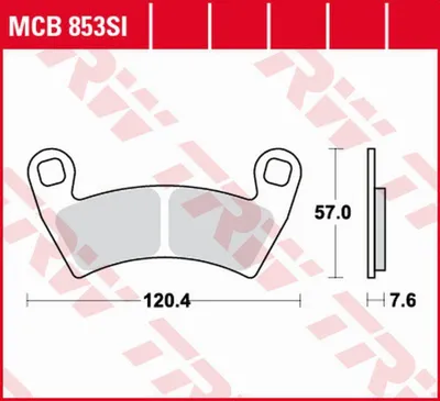 Produktbild von TRW Bremsbelagsatz MCB853SI Ranger