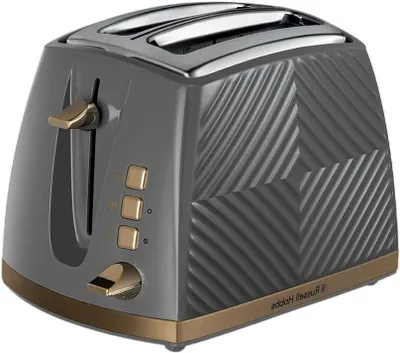 Immagine prodotto di Tostapane - Elettrodomestico - Per preparare la colazione - 6 livelli di tostatura - 850 Watt - Nero