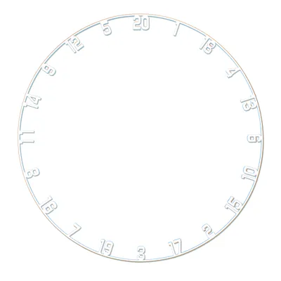 Produktbild von Dartboard White Number Ring – Ersatz-Zahlenring für präzise Punktzählung