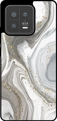 Produktbild von Smartphonica Telefon Fall geeignet für Xiaomi 13 mit Marmor-Druck - TPU zurück Abdeckung Fall Marmor-Design - Silber