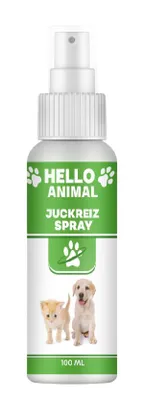Produktbild von Hello Animal® Juckreiz Spray | für Hund und Katzen – Unterstützung bei der Linderung von Hautjuckreiz – Beruhigung der Haut – bei Hautproblemen