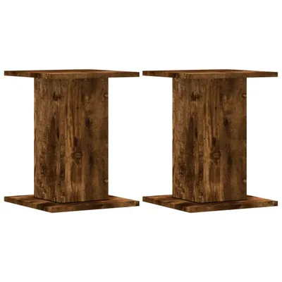 Immagine prodotto di vidaXL Supporto per piante 2 pz. Rovere affumicato 30x30x40 cm Materiale a base di legno