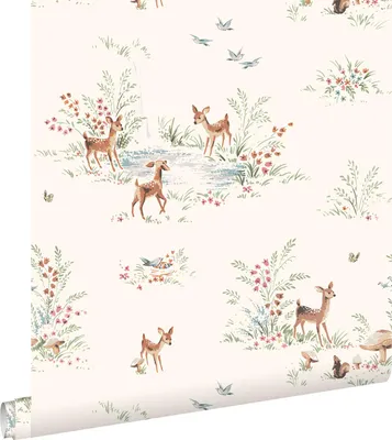 Immagine prodotto di ESTAhome carta da parati cervi beige crema chiaro 50 x 900 cm