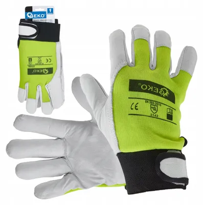 Produktbild von GEKO G73536 Leder Montagehandschuhe Ziegenleder Größe 9