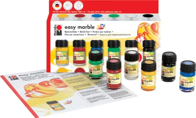 Produktbild von Marabu Marmorierfarbe "Easy Marble" Starter Set