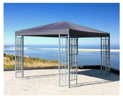 Produktbild von Pavillon 3x3m Metall Garten Partyzelt Anthrazit