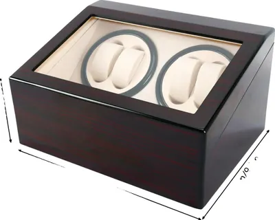 Image de Remontoir pour montres, élégante vitrine, fonctionnement silencieux, noir