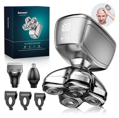 Produktbild von Glatzen Rasierer Herren, Kensen 5 In 1 Kopfrasierer Wasserdicht Head Shaver Men