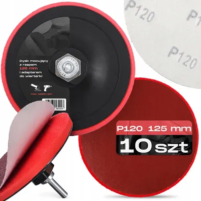 Produktbild von TRCR Klettschleifscheiben-Set 125mm P120 Polierwerkzeug