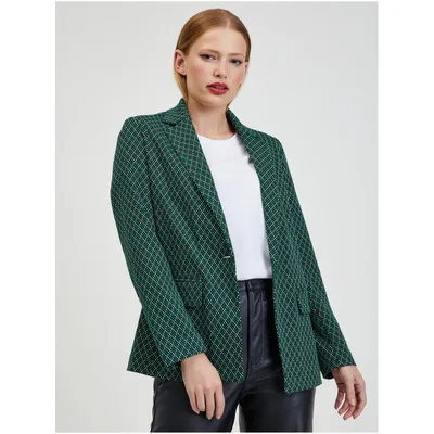 Produktbild von Orsay Dunkelgrüne gemusterte Damenjacke 482451-867000__36