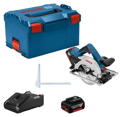 Produktbild von Akku-Kreissäge GKS 18V-57 G, 2 x Akku GBA 18V 4.0Ah in L-BOXX