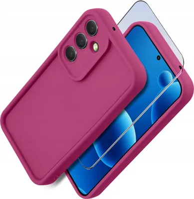 Zdjęcie produktu dla Etui do Samsung M55 5G silikonowe MATOWE + Szkło ochronne na ekran