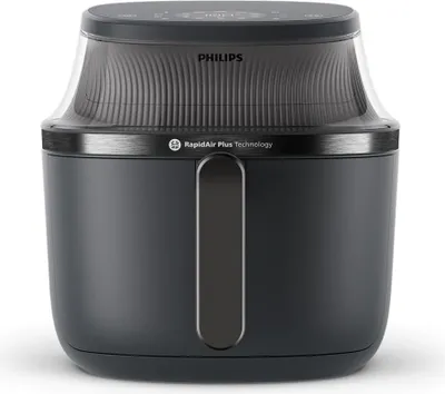 Obrázek produktu pro Philips Airfryer 3000 Series – horkovzdušná fritéza s objemem 7,2 l, průhledovým okénkem, 16 způsoby vaření, technologií RapidAir Plus, funkcí Fat Removal, aplikací HomeID s recepty a snadným čištěním (NA340/00)
