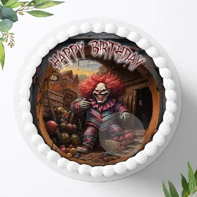 Produktbild von Für die Geburtstags Torte ein Tortenaufleger, Zuckerbild mit dem Motiv: Halloween , Essbares Foto für Torten, Fondant, Ø 20cm, 1408z