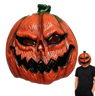 Produktbild von Kürbis Maske Latex Vollkopf Realistisch Gruselig für Halloween Kostüm Party