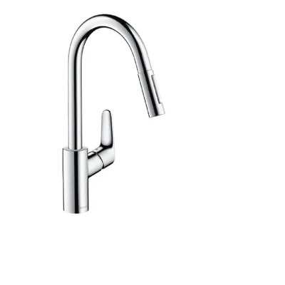 Produktbild von hansgrohe Küchenarmatur Focus Einhebel Küchenarmatur mit ausziehbarem Auslauf, Armatur Küche (Warmwasserarmatur & Kaltwasserarmatur, Kaltwassserhahn