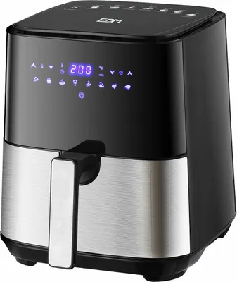 Zdjęcie produktu dla EDM 07790, Frytkownica na gorące powietrze, 5 l, 80 °C, 200 °C, 60 min, Pojedyńczy