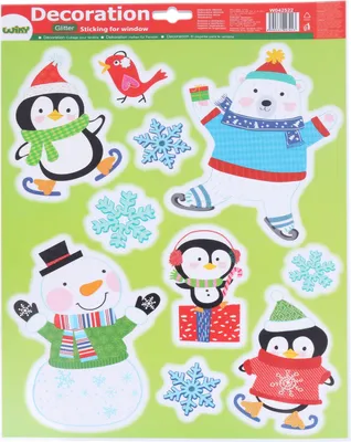 Immagine prodotto di Decorazione per finestra 41x29 cm NATALE