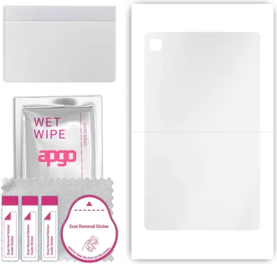 Produktbild von apgo Rückseite Schutzfolie, klar, kompatibel mit Samsung Galaxy Tab A7 2022, Hinten Hydrogel-Displayschutzfolie mit Positionierhilfe, kratzfest, einfache Montage