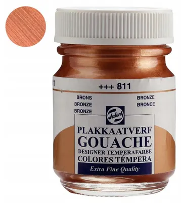Produktbild von Talens Gouache 811 Bronze Metallic Farbe 50 ml