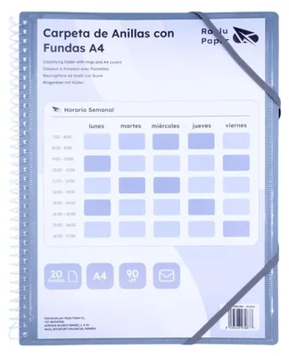 Image de Raylu Paper - Classeur à anneaux (Humo, 20 pochettes)