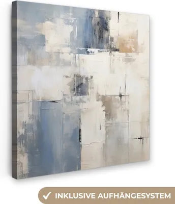 Produktbild von MuchoWow® - Leinwandbilder - Aquarell - Abstrakt - Kunst, Wandbild, Wanddeko Bilder Wohnzimmer, 20x20 cm