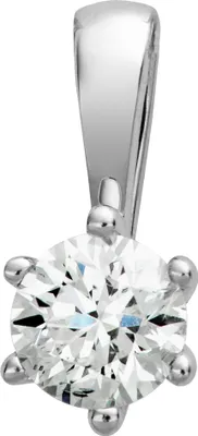 Produktbild von Orolino Anhänger 750/- Gold 1,1cm weiß Brillant weiß 067340172-2