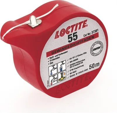 Produktbild von 50m Gewindedichtfaden Dichtung für Kunststoff und Metall Loctite 55