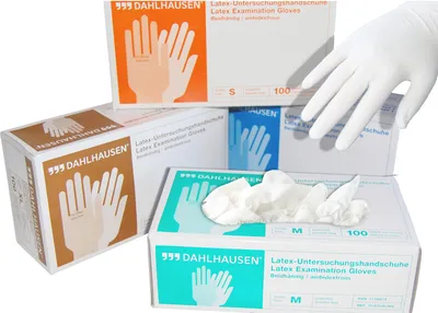 Produktbild von Latex-Handschuhe ungepudert Gr.L, 100 St HAS