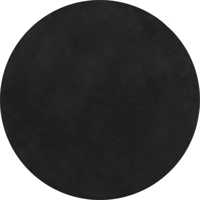 Produktbild von vidaXL Teppich HUARTE Kurzflor Weich und Waschbar Schwarz Ø 200 cm