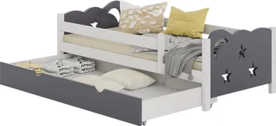 Produktbild von Kinderbett Vitalispa Jessica Grau 80x160 cm mit Schublade, ohne Matratze, Model 40318