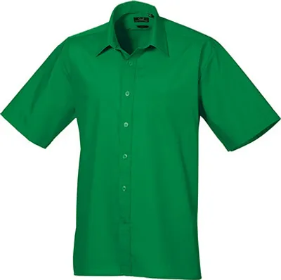 Obrázok produktu pre Premier Workwear Pánska popelínová košeľa s krátkym rukávom
