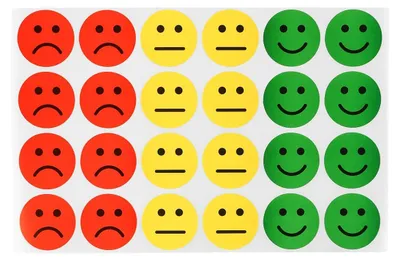 Zdjęcie produktu dla 1200 Pack emotionele stickers - blij, verdrietig en neutraal