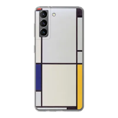Produktbild von MuchoWow® Handyhülle Schutzhülle Hülle für Samsung Galaxy S21 Tableau I - Piet Mondrian Silikon Softcase Handy Hülle - Softcase