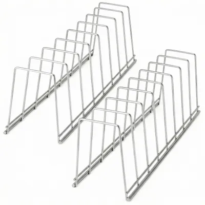 2er-Set Topfdeckelhalter aus Edelstahl, Küchenorganizer