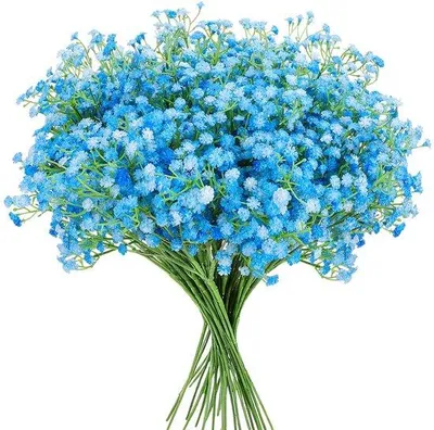 Productafbeelding van Unyqoos® Set van 24 kunstbloemen, 52 cm – realistische kunststofbloemen met een plastic omhulde draad, decoratie voor bruiloften, feestjes en thuis