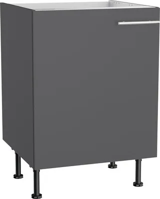 Produktbild von Optifit Spülenschrank Ingvar420 BxTxH 60 x 58,4 x 87 cm anthrazit matt zerlegt Anschlag reversibel KFIN SPL606-8+