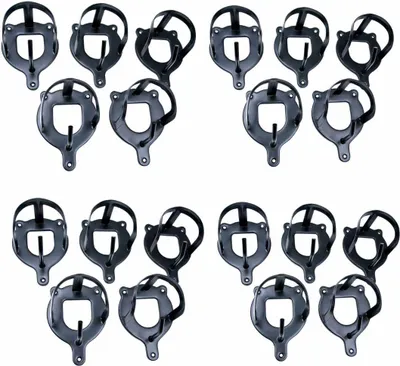 Produktbild von Trensenhalter im Set mit 20 Stück schwarz Trensenhaken Zaumzeughaken mit Zusatzhaken