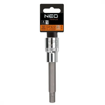 Obrázok produktu pre NEO TOOLS Šesťhranná koncovka na 1/2" zásuvke, H7 x 100 mm