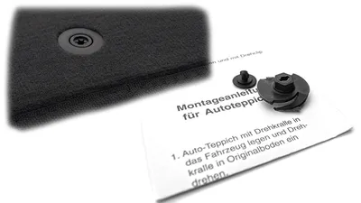 Produktbild von Fußmatten für Porsche 911 964 (1989-1994) Autoteppich  Velours Matten Schwarz, 4er Set