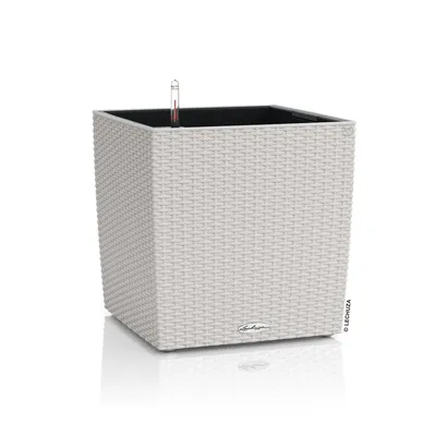 Obrázek produktu pro LECHUZA CUBE Cottage 40, Ozdobný truhlík, Volně stojící, Plast, Světle šedá, Obdélník, Vnitřní/venkovní