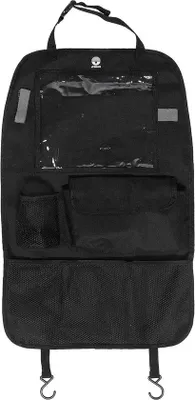 Image de Organiseur de siège auto - 100 % polyester - 145 x 45 x 225 cm - Noir - Insert pour siège auto enfant