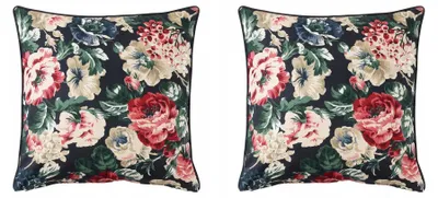 Produktbild von IKEA LEIKNY Kissenbezug Blumenmuster Baumwolle 50x50 cm