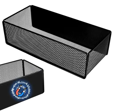 Produktbild von Magnetisches Kühlschrankregal, magnetische Obstregale für den Kühlschrank, platzsparendes Gewürzregal, magnetische Wandhalterung für den Kühlschrank (schwarz, groß)