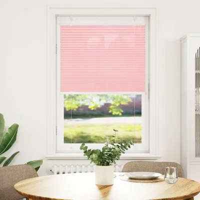 Image de vidaXL Plissé rose 70x150 cm Largeur du tissu 69,4 cm Polyester