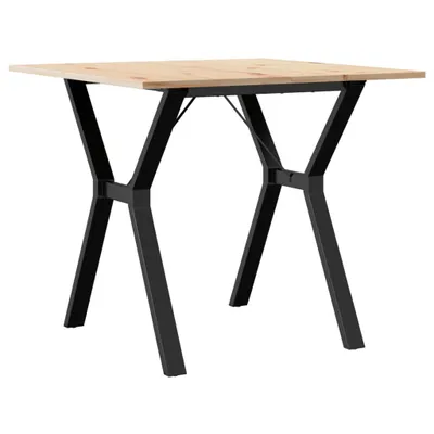 Produktbild von Esstisch Y-Gestell 80x80x75 cm Massivholz Kiefer und Stahl