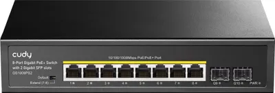 Obrázok produktu pre Sieťový prepínač Cudy GS1008PS2 Nespravovaný gigabitový Ethernet (10/100/1000) Napájanie cez Ethernet (PoE) Bl