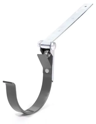 Immagine prodotto di BRYZA Gancio per grondaia in metallo con snodo Ø 125 mm, antracite RAL 7021