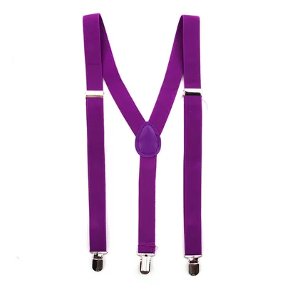 Produktbild von Party Factory Hosenträger, sattes Lila, 2,5 x 50-90cm, für Damen und Herren, Kostüm Accessoire, bis 195cm Körpergröße