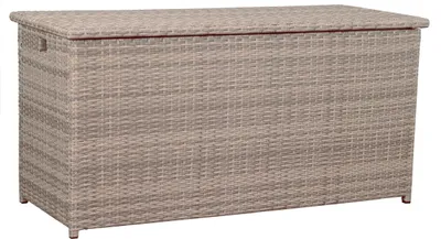 Produktbild von deVries Kissenbox "MONTANA" Aluminium-Gestell Box für Kissen grau 145x58x73 cm